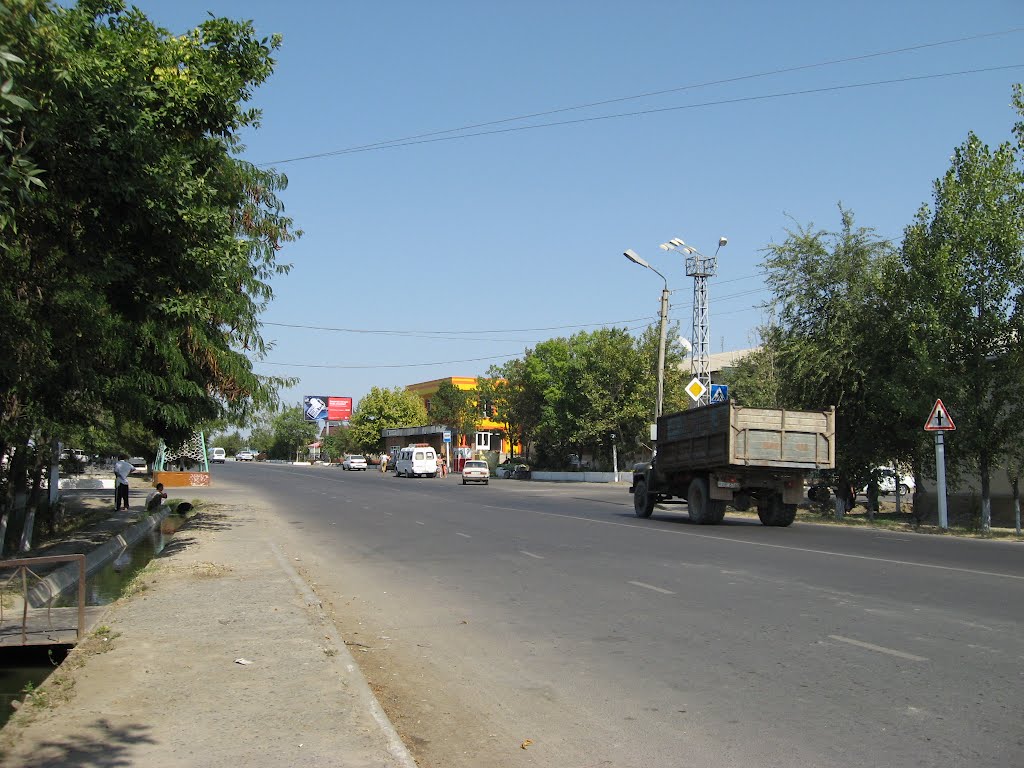 Гулистан, перекрёсток 1 мкр