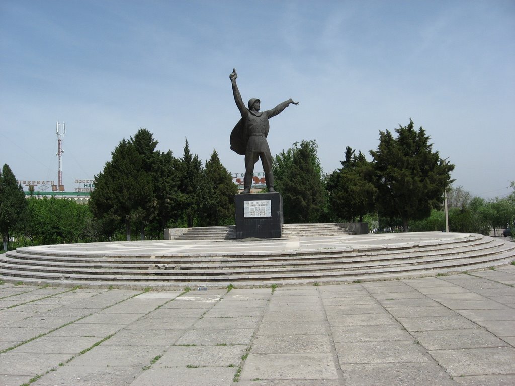 Monument to Heroes of the war 1941-1945. Spitamen, Tajikistan.