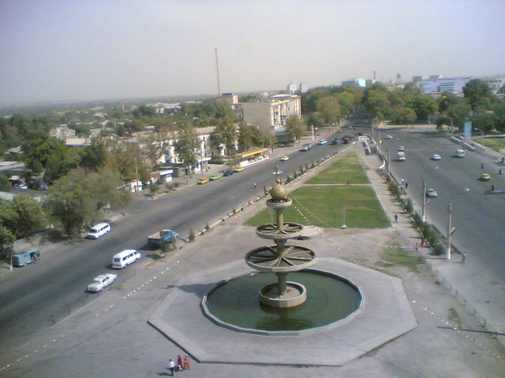View from the hotel Ehson (Khujand, Tajikistan)