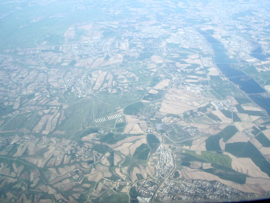 Uzbekistan seen from the sky