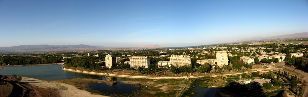 Panorama of the Chkalovsk. Sogd, Tajikistan.