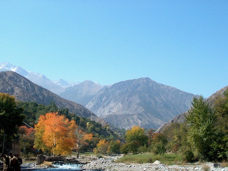 Shakhimardan, Ak-Su river, autumn
