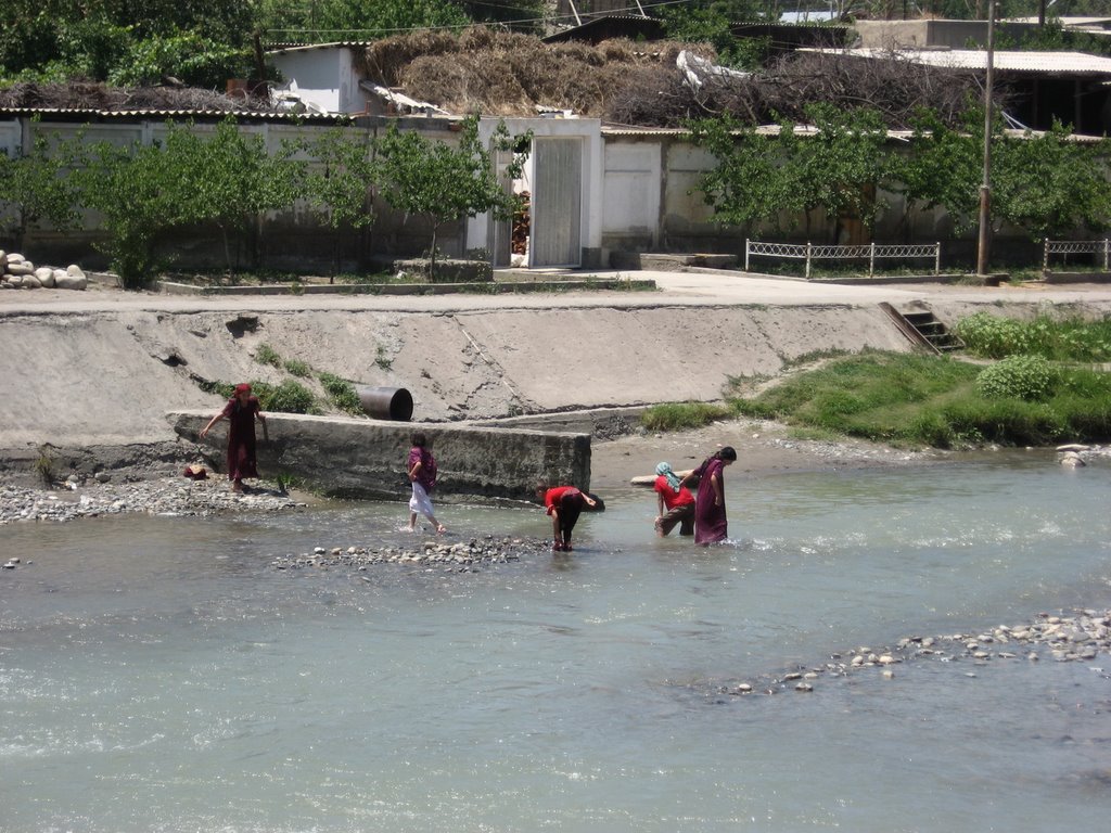 First day of Summer. Isfararinka river.