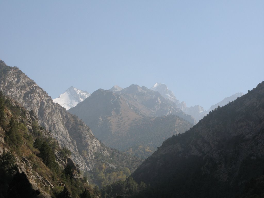Shait, Bursun & Shait peaks far