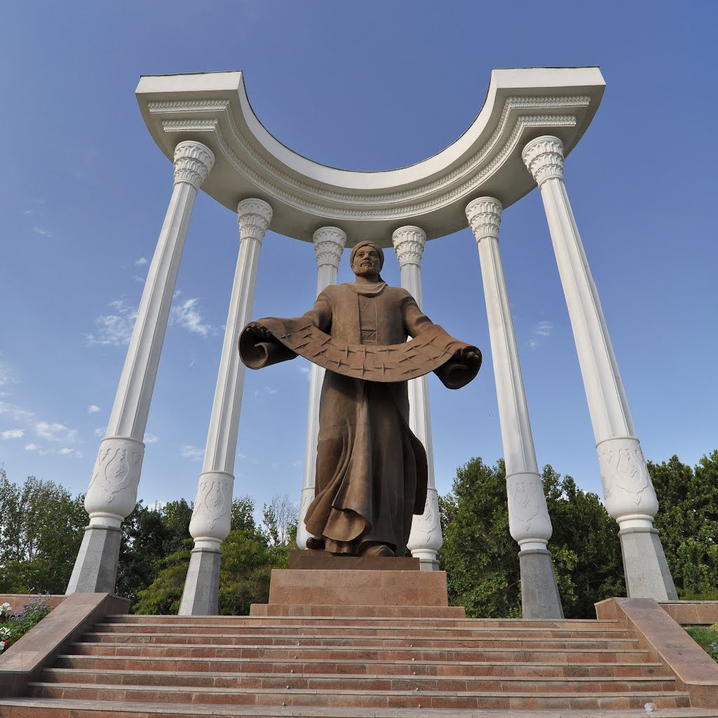 Monument to Akmet al Fergani in Fergana, Uzbekistan.