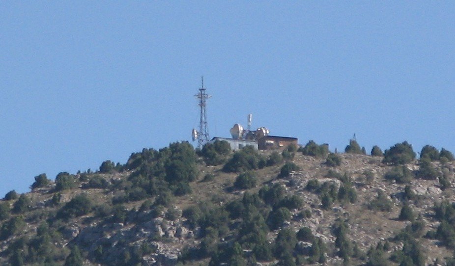 Chauvay retransmitting station (view from ravine)
