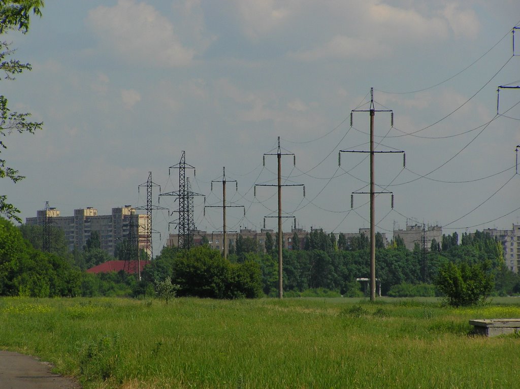 Вид на Авдеевку с поля (View Avdeevka from the field)