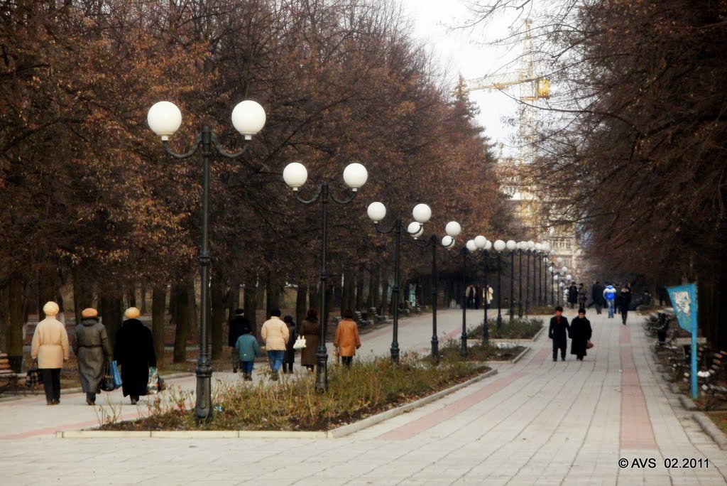 в нижнем парке