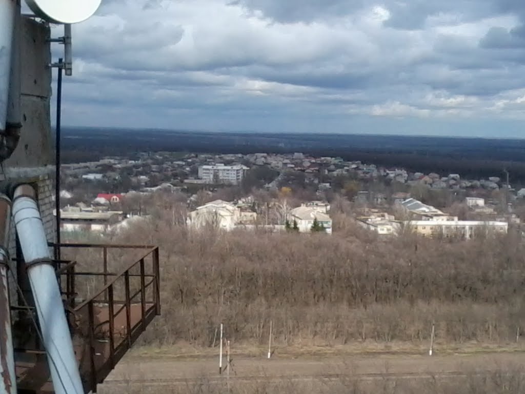 вид с крыши КХП на ПМК