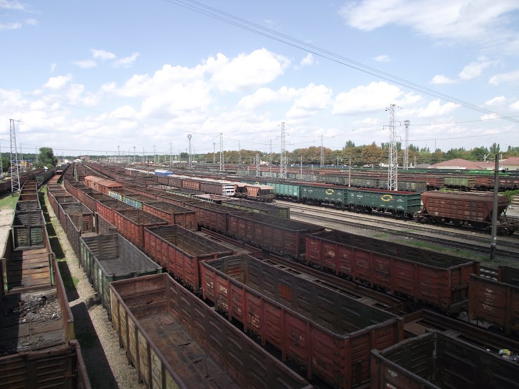 вагоны в сортировочном парке