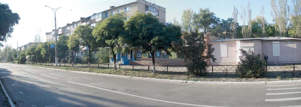 вид на цветочный магазин