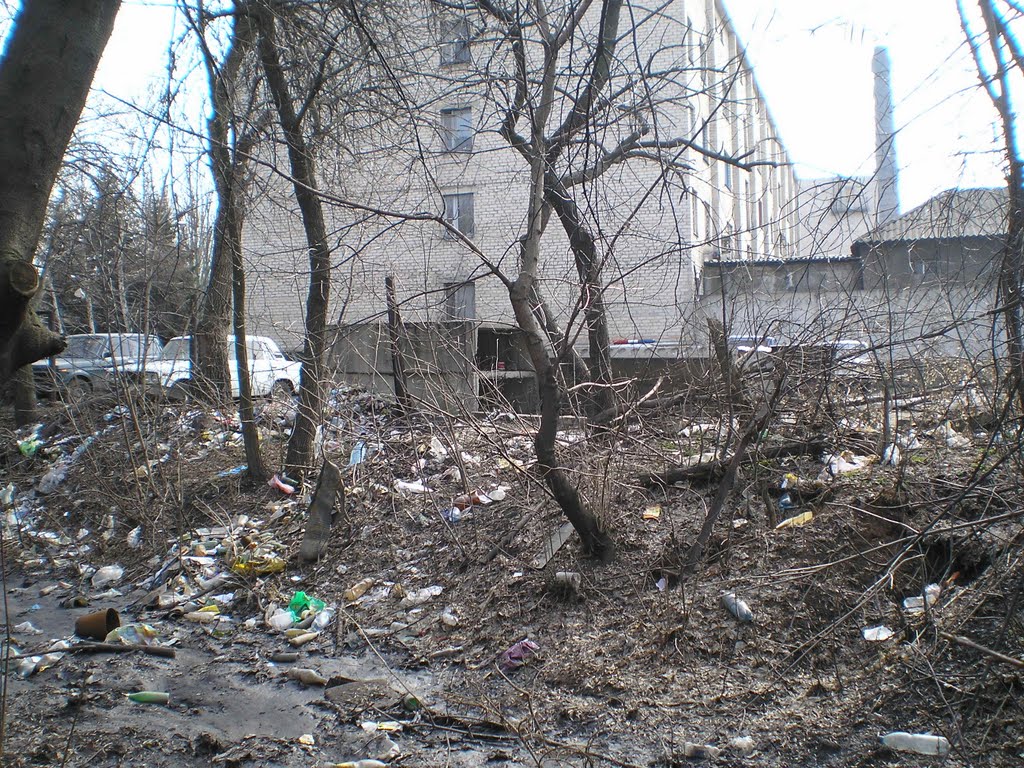 У здания городской милиции