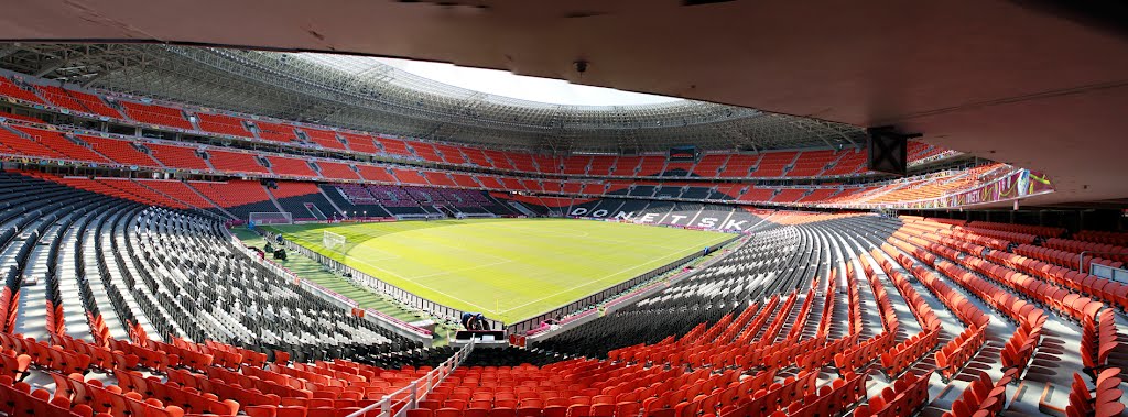 Donbass Arena  on the eve of a match France -  England