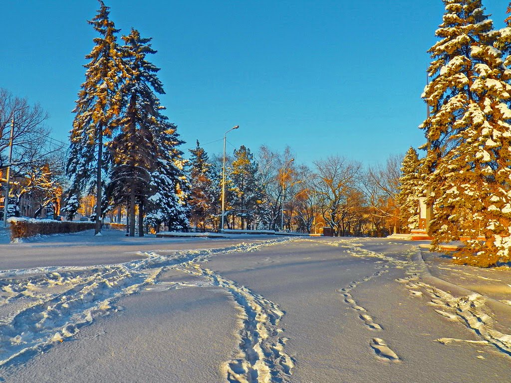 Cнега Енакиево