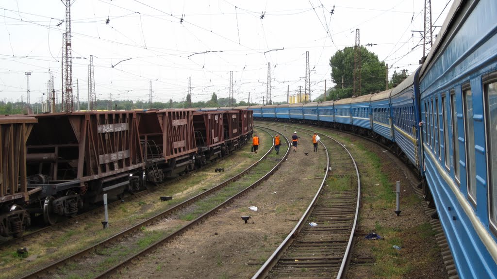 поворот поїзда ..