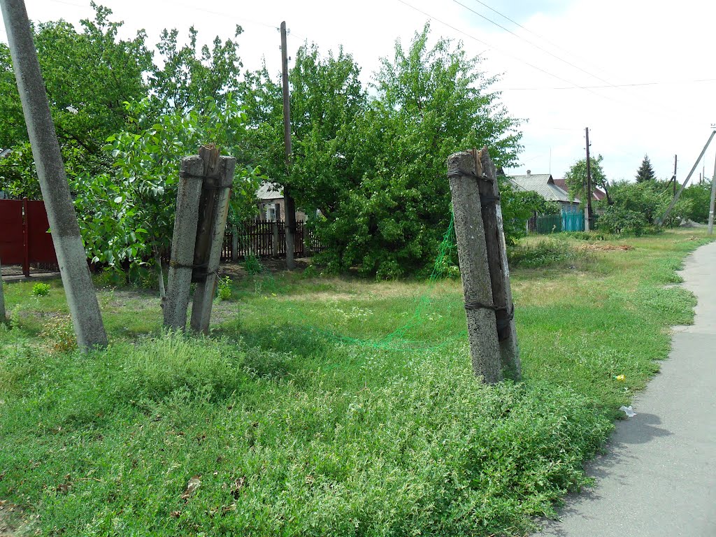 Ворота из столба