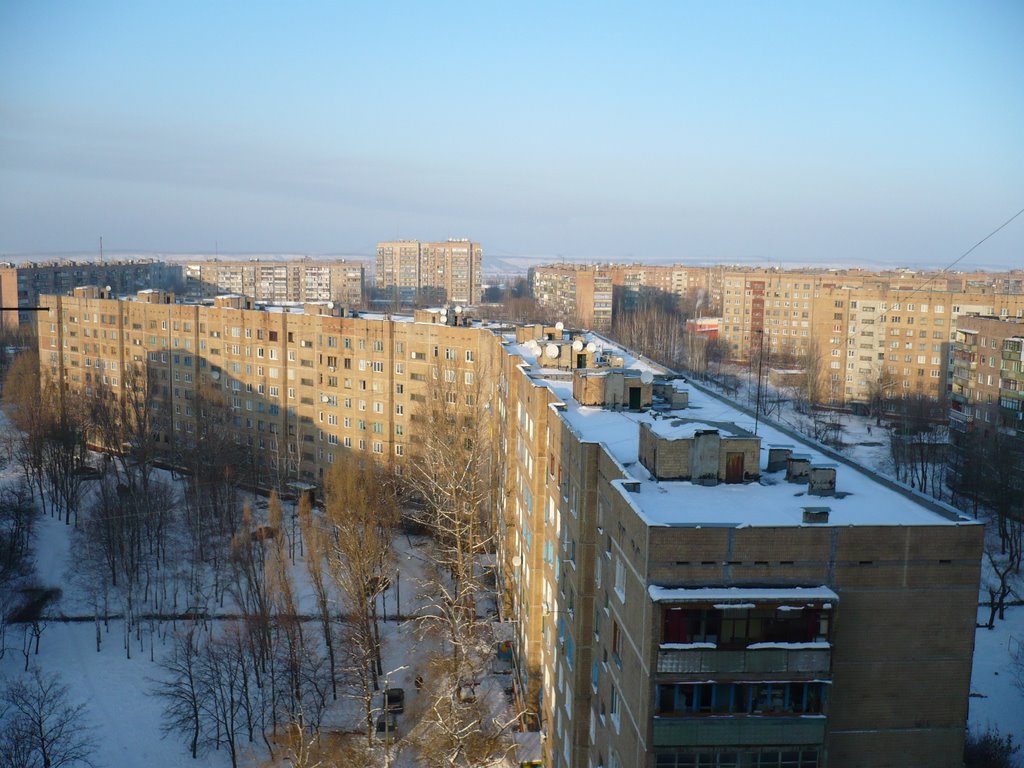 Вид с 14 этажа.