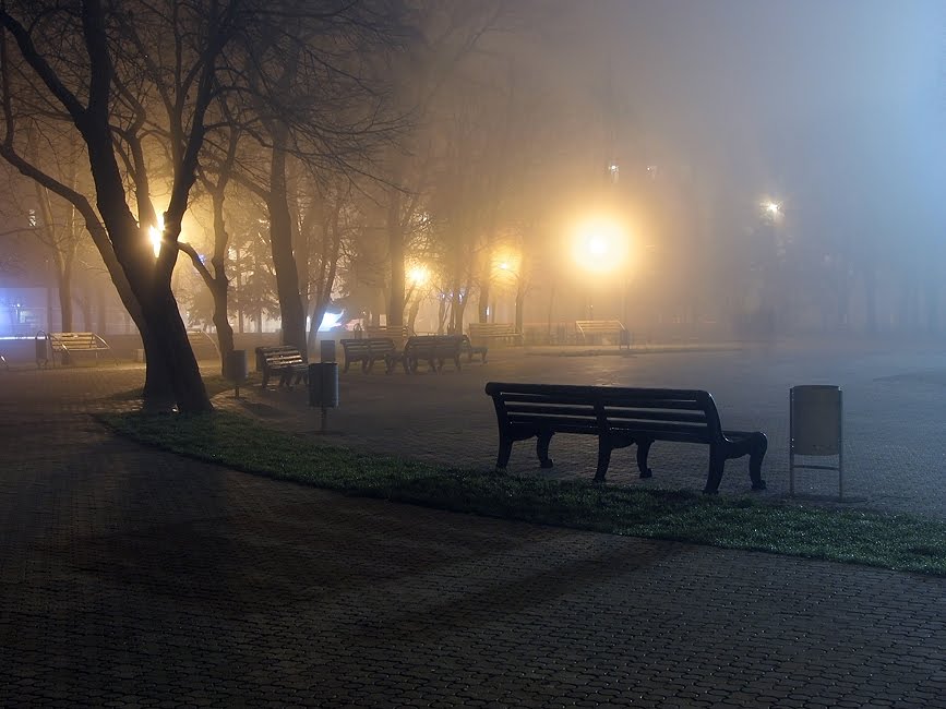 Ночь, лавочка, фонарь...