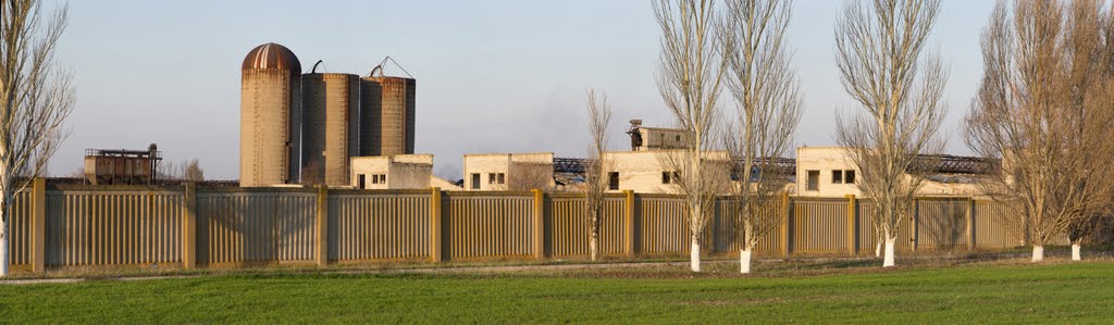 Panorama of abandoned building