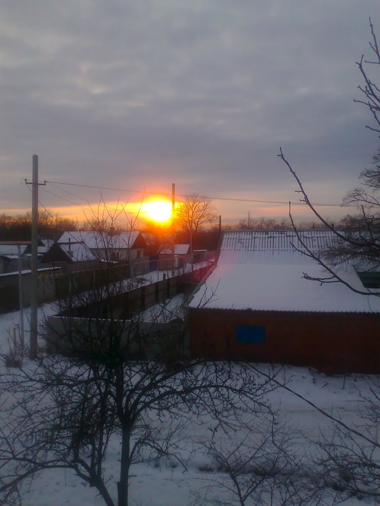 Закат на 10 шахте