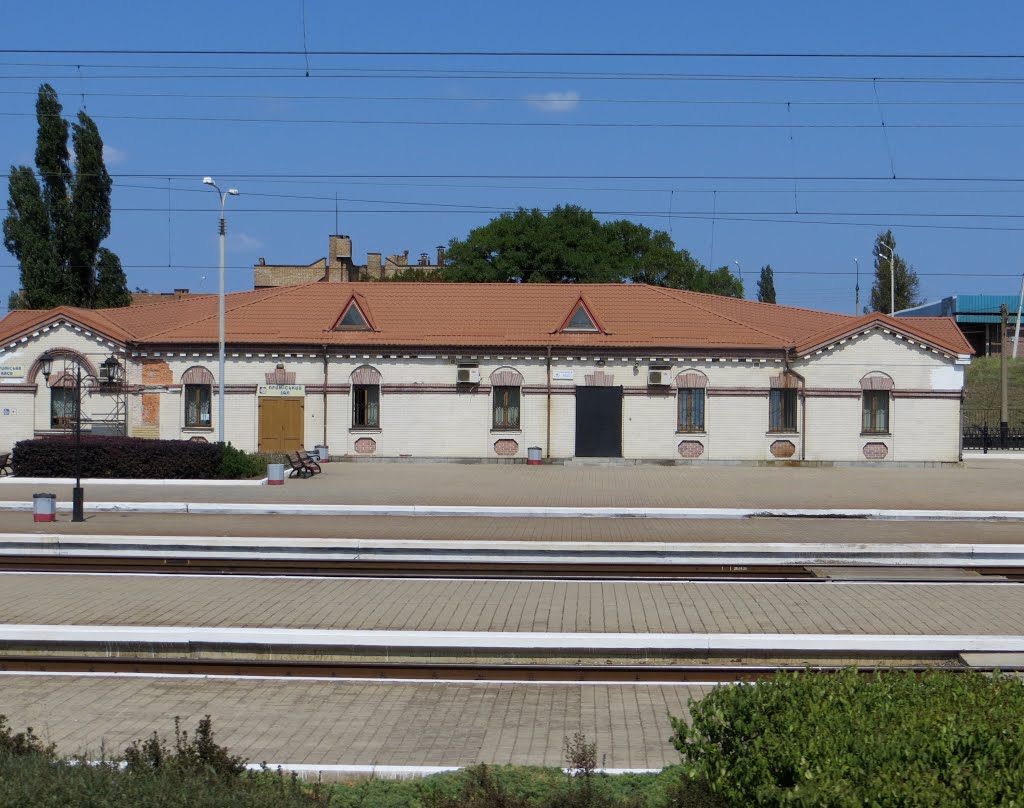 Допоміжна пристанційна будівля (поч. ХХ-го ст.) у Ясинуватій - залізничному серці Донбасу/The technical building of railways station (early of XX century) in Yasynuvata - the railway hurd of Donbas, Donetsk region.