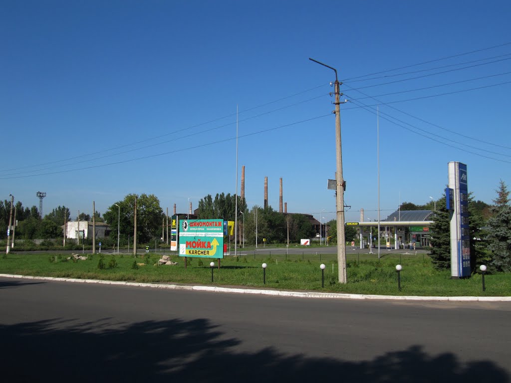 ► Константиновка. Перекрёсток ул. Ленина и ул. Емельянова