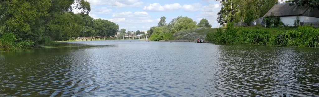 Баранівка, кладка, Случ (Panorama)