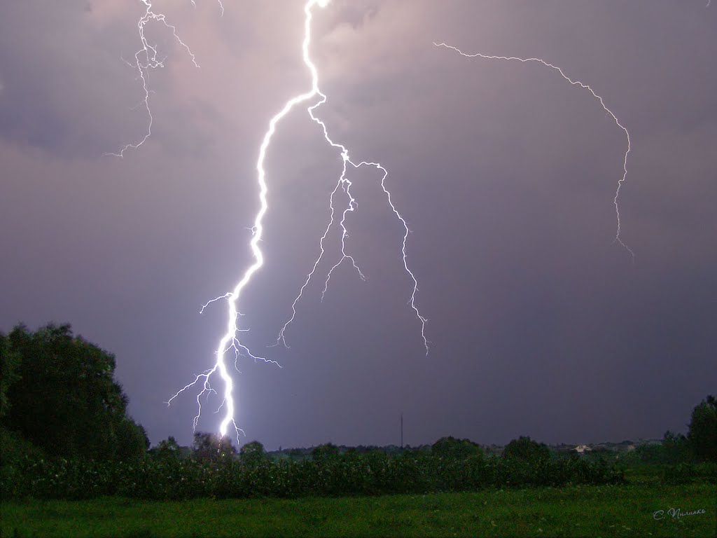Ночная гроза / Nighttime thunderstorm (HDR)