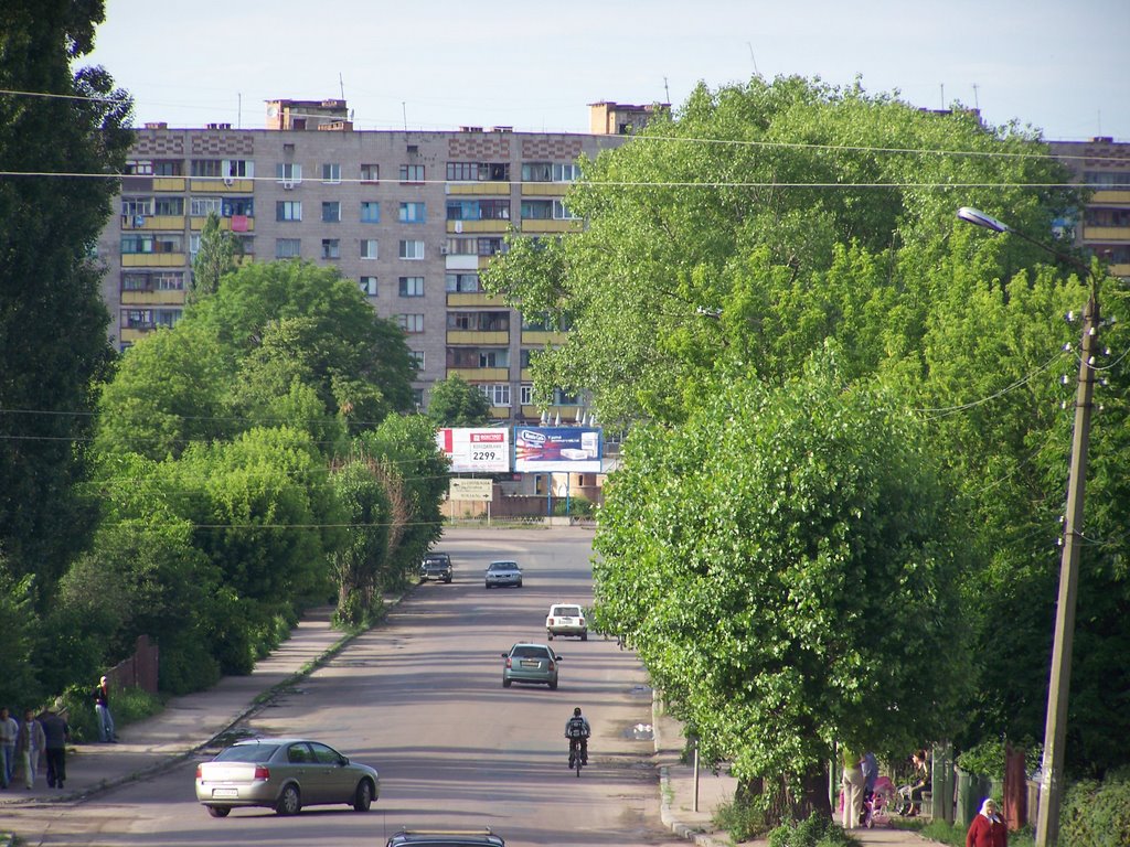 Вид на Детский мир спускаясь с красной горы