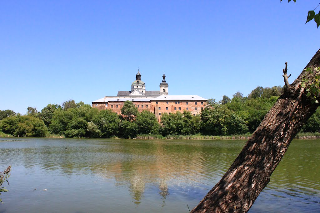 Berdychiv. The Monastery of Discalced Carmelites from the opposite bank of the Gnylopyat river.