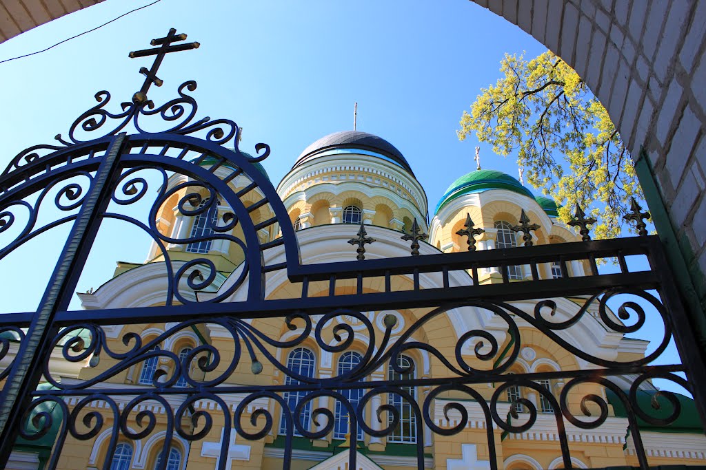 St. George Stavropighial monastery. By the gates.