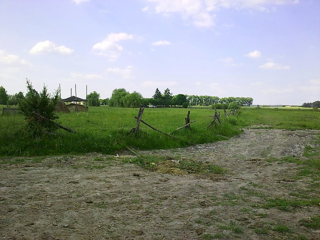 At the edge of the village