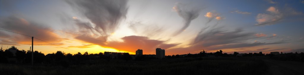 Strange sunset in Malyn