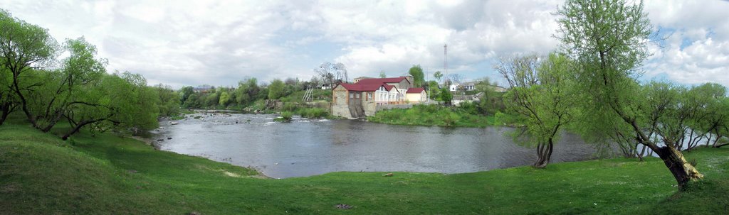 (r.Sluch) р. Случ, Старий млин (Panorama)