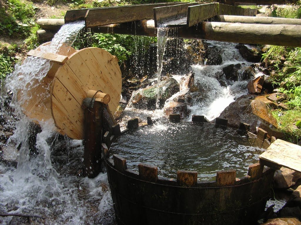 Watermill by the Rika river, Mizhhirya, Ukraine