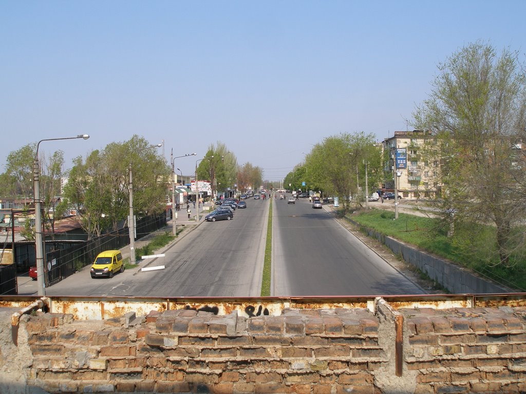 Street "Victory" in the area of the boulevard "Central"