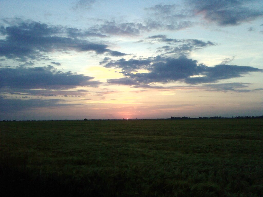 Фермерские поля, Закат