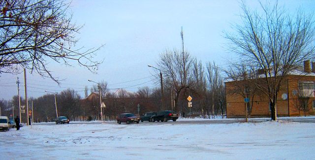 перекресток -светофор