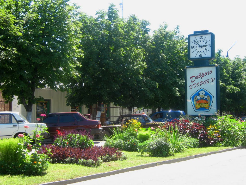 Городские часы. г. Орехов, Запорожская область.