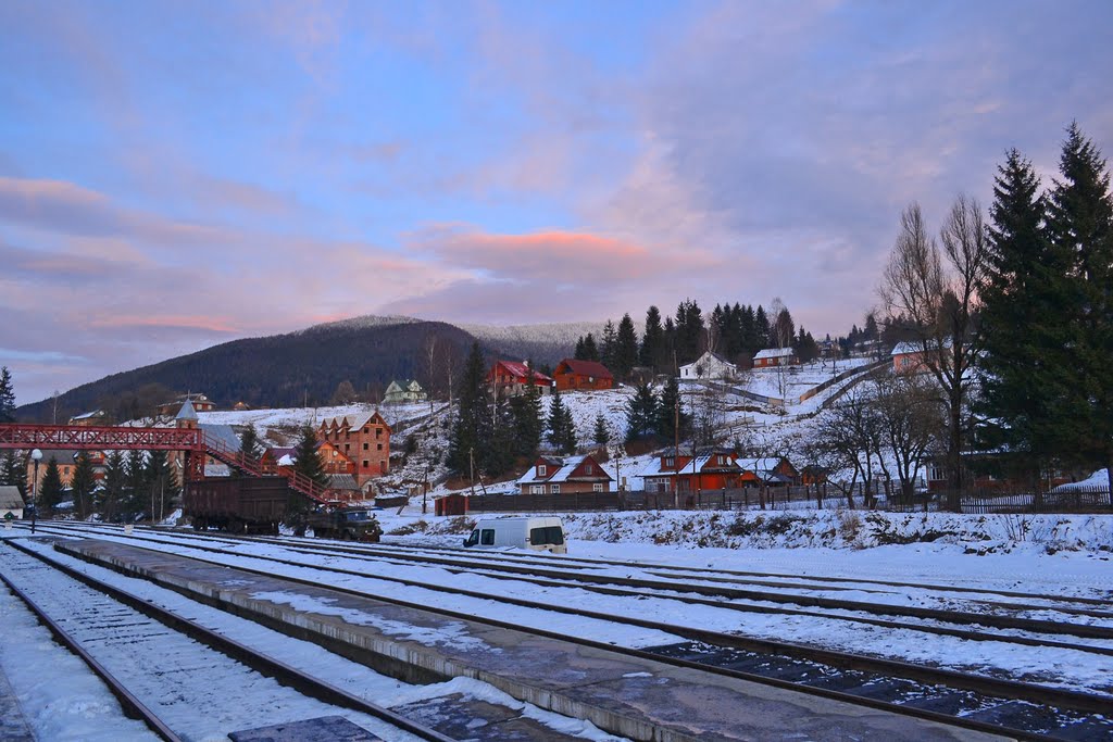Evening sky over Vorokhta