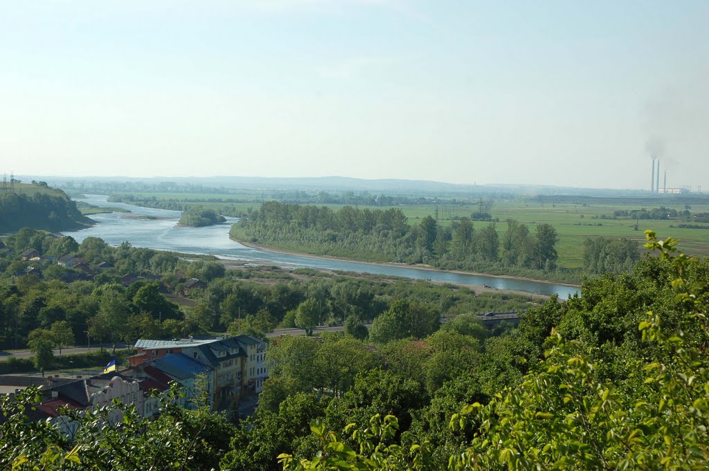 Галич, вид на Дністер