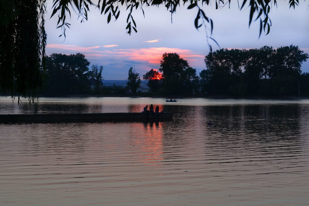 Lake in the evening