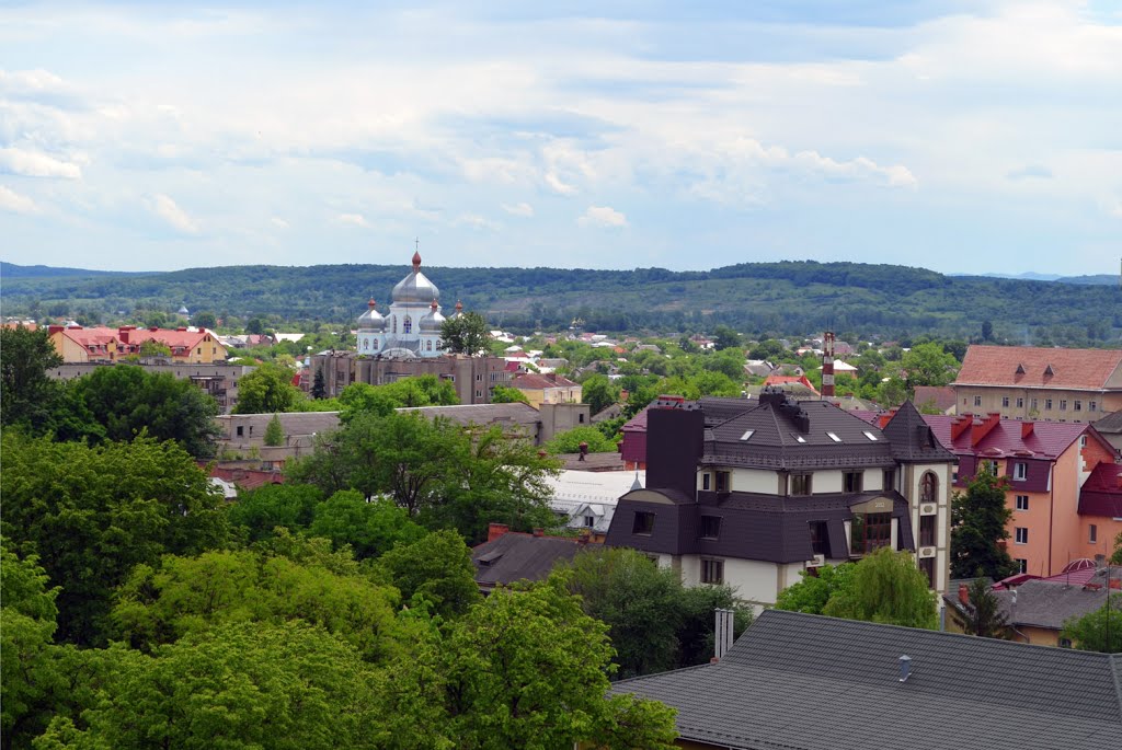 Above the roofs of Kolomyia