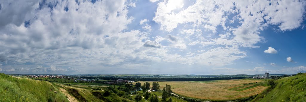 Панорама біля Рогатина / Panoramic view outside Rohatyn