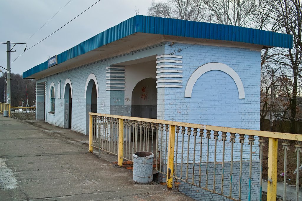 Вокзал з.п. Княжичі - Kniazhichi st. building