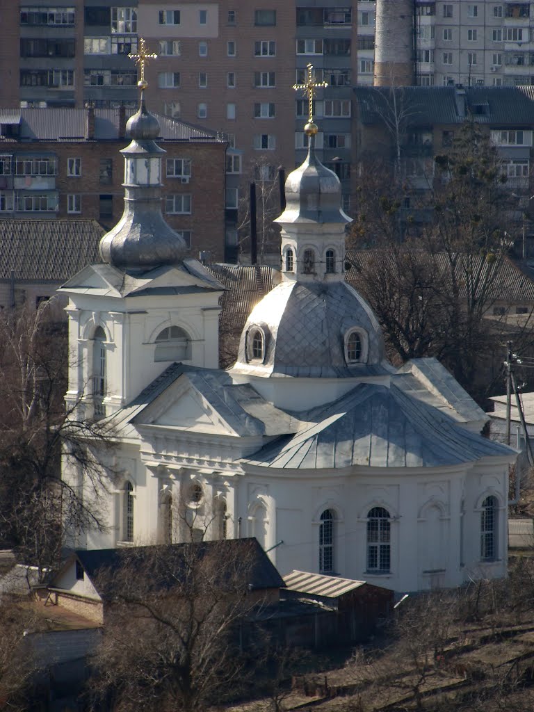 Васильков. Николавская церковь. 1792г. Вид со Змиевых валов