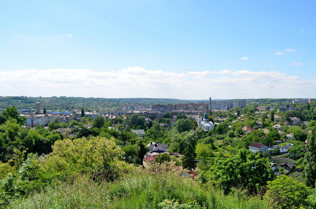 Панорама города Василькова со Змиевых валов / Panorama of the city of serpents Vasylkova shafts