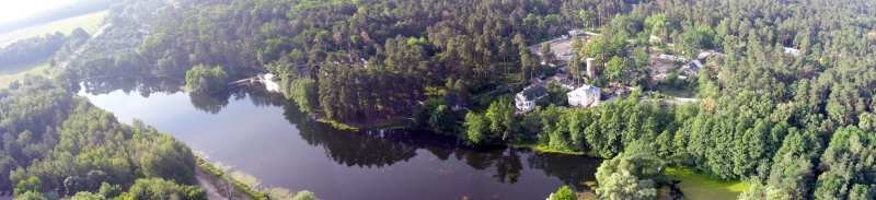 Vorzel lake (aerial view)