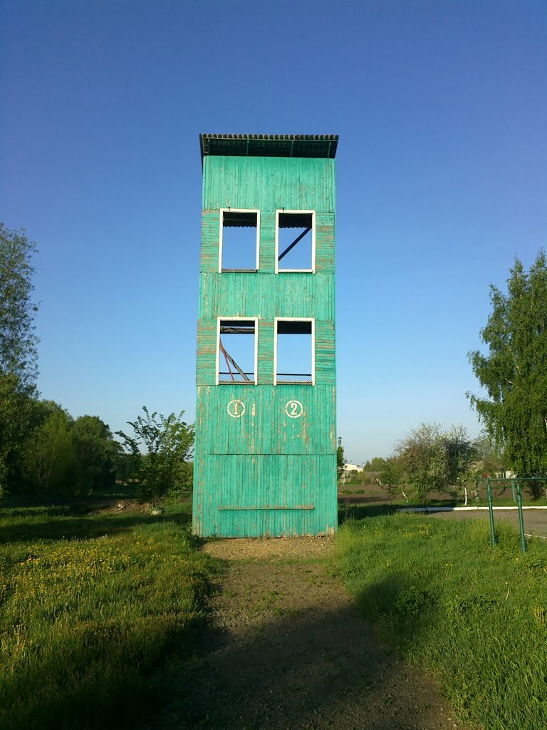 Training wall for firemen