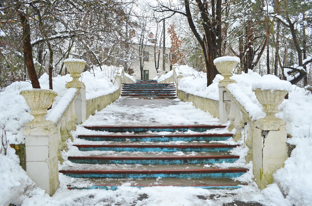 Ирпень. Cтаринная лестница / Irpen. Old stairs